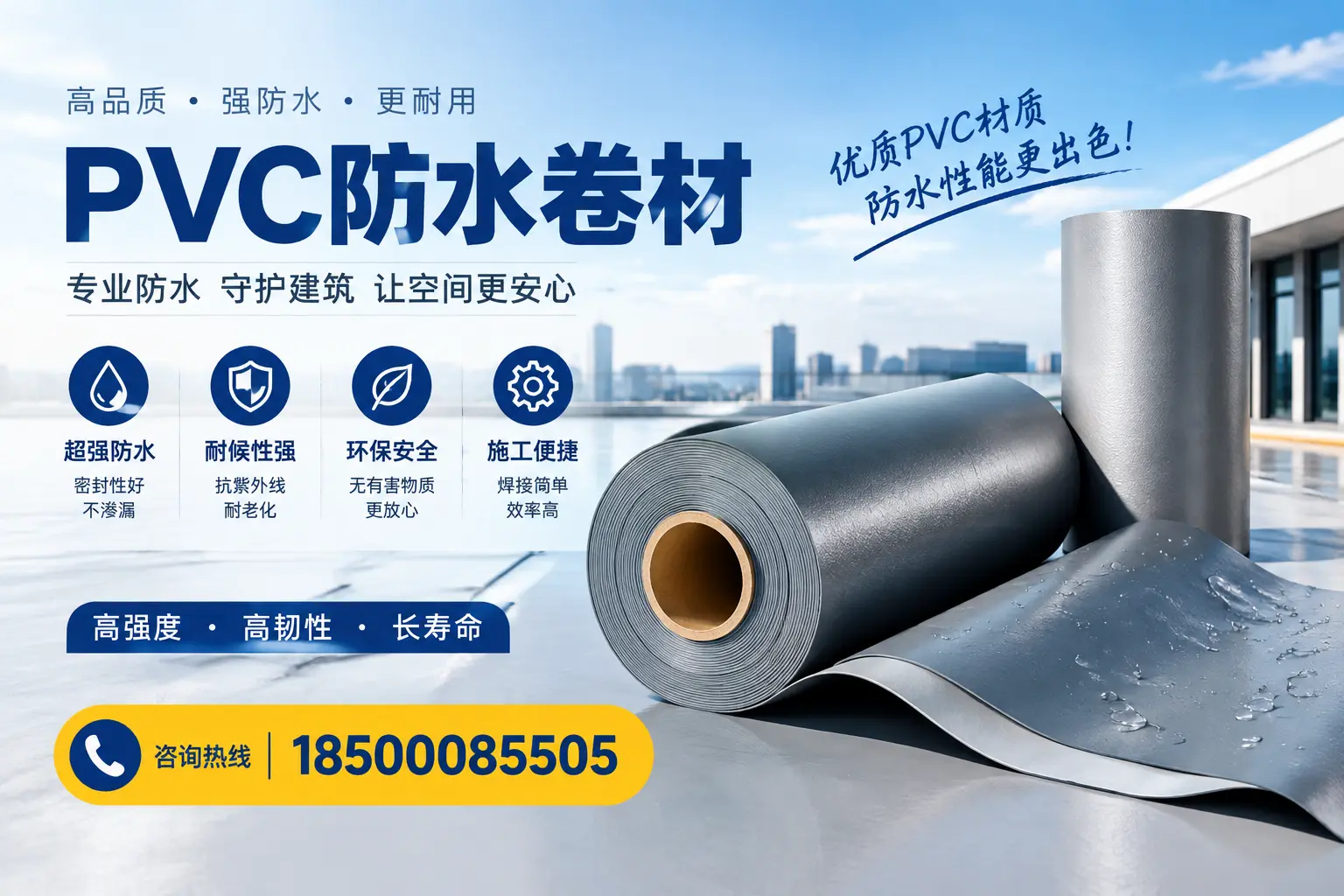 如何判断PVC防水卷材的质量优劣？韶关选购技巧